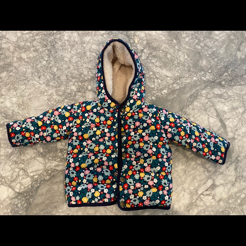 Baby Boden Jacket with Sherpa Lining 6-12M